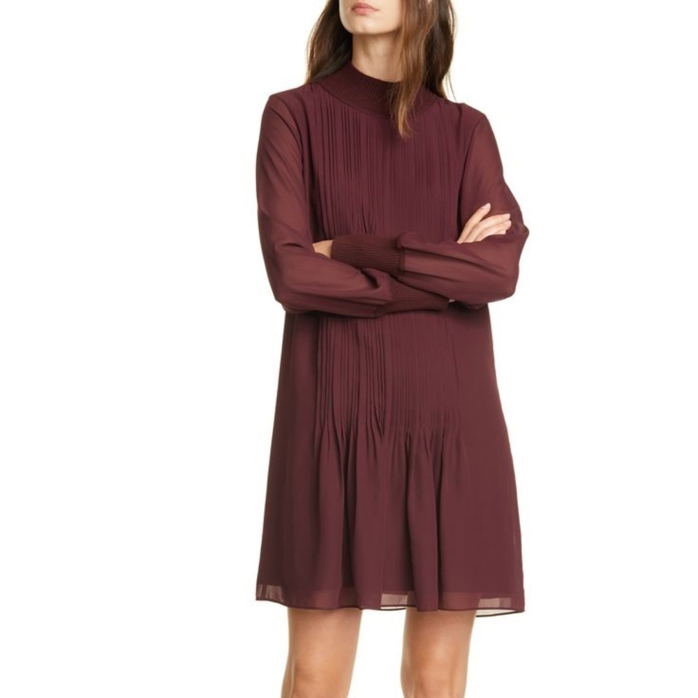 Club Monaco Pintuck Rib Dress